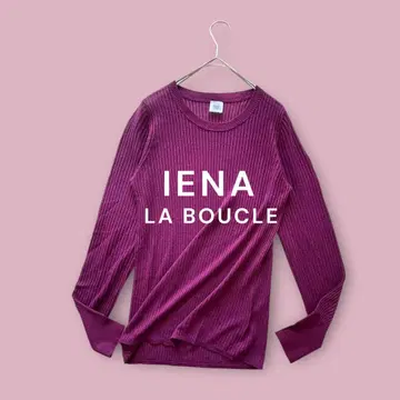 이에나 라부르클 IENA 티셔츠 니트 긴팔 리브 크루넥