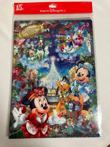 도쿄디즈니씨 15주년 크리스마스 클리어 파일 세트 2016