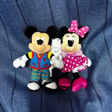 디즈니랜드 투운타운 인형 배지 미키 미니