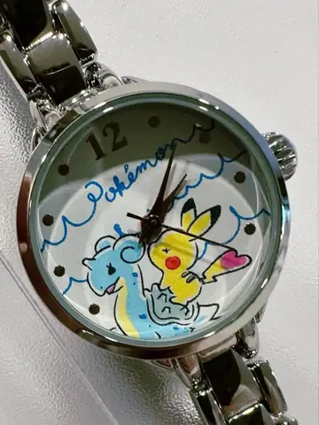잇츠데모 포켓몬 실버 메탈 손목시계