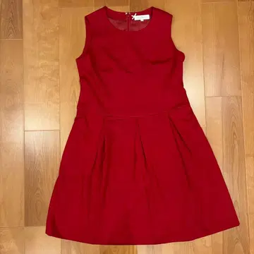 R.Deux 빨간색 슬리브리스 원피스 42