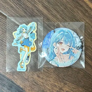 시라나미 라무네 생일 기념 2025 스티커 캔뱃지