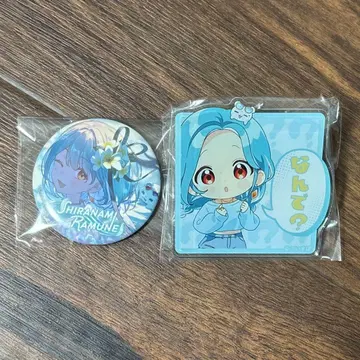 시라나미 라무네 3주년 기념 2025주년 아크릴 클립 캔뱃지