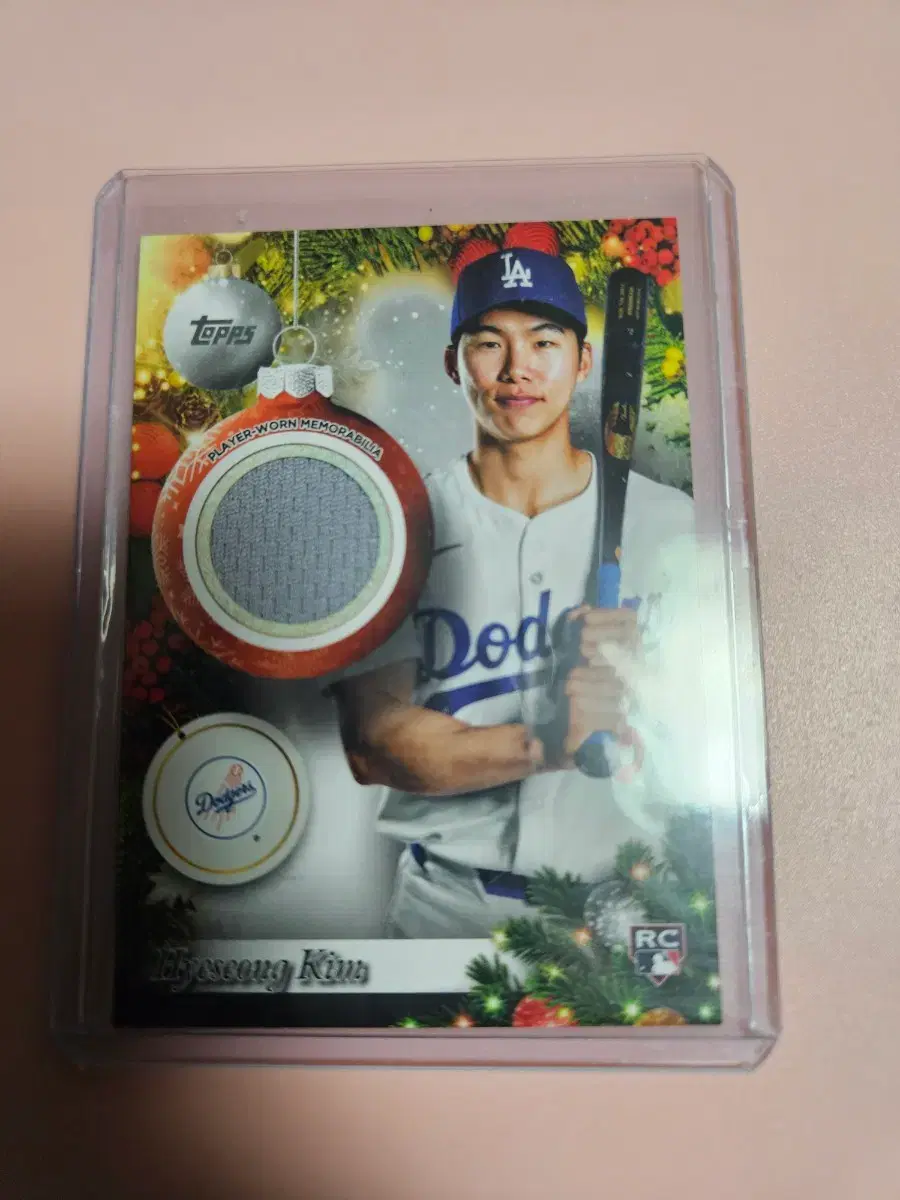 김혜성 2025 Topps Holiday 저지 루키 카드