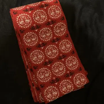 페르시아 사자마루 문양 자카드 직조 단의 재단 반폭 오비