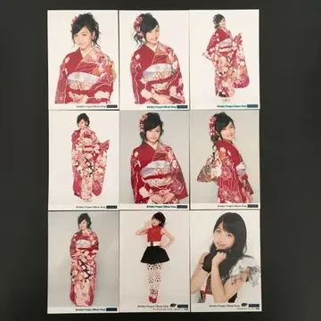 593 모닝구무스메 사야시 리호 브로마이드 9장 세트