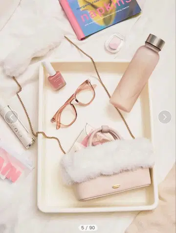 에코 퍼 콤비 2way 스마트폰 숄더 LPNK