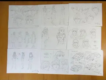 사일런트뫼비우스 SILENT MBIUS 설정 자료 제작 자료 약 200장