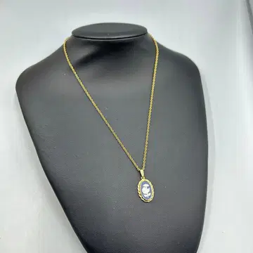 248WBDGWOOD 골드 카메오 펜던트 목걸이