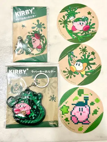 별의 커비 도큐핸즈 아크릴 키링 러버 키링 스티커
