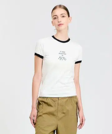 Ernie Palo 아니 파로 프린트 트리밍 티셔츠