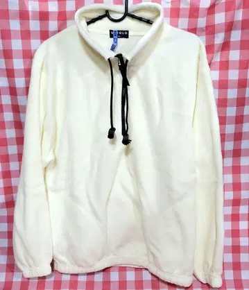 올드 유니클로 90s 구 로고 유니클로 하프 지퍼 플리스 화이트 M 5