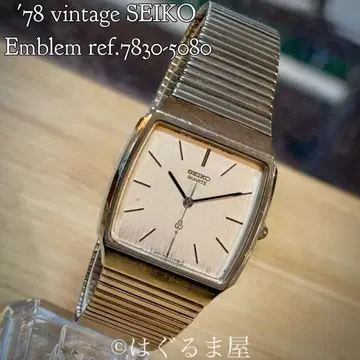1978년 5월 제조 세이코 Emblem Qz 남성용 워치 작동 확인됨
