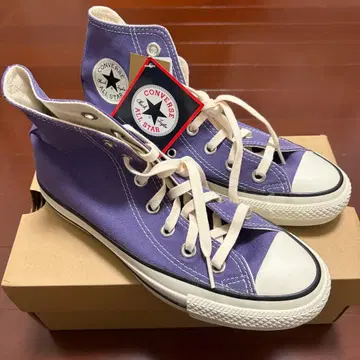 택 포함 새상품 컨버스 하이컷 퍼플 보라색