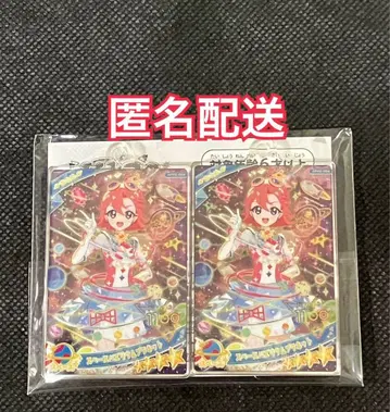 남코 한정판 비밀의 아이프리 아크릴 카드 키링 오토메 2종