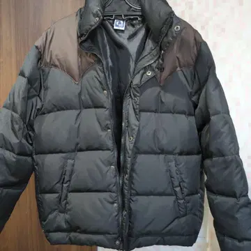 HANG TEN 다운 자켓 LL 블랙/브라운