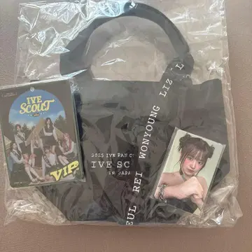 IVE SCOUT VIP 혜택 트레이딩 카드 토트백
