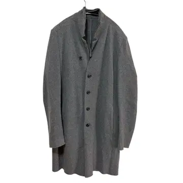 N-797 카즈유키 쿠마가이 캐시미어 혼방 울 니트 코트 그레이 2