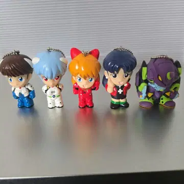 에반게리온 소프트 비닐 피규어 5종류