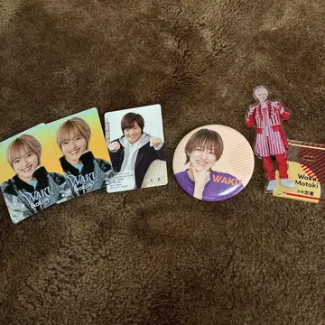 모토키 와쿠 캔 배지 아크릴 스탠드 프로필 카드 아크릴 키링