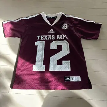 adidas 아디다스 미식축구 유니폼 T셔츠 와인색