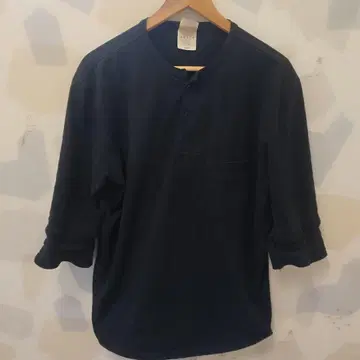 L 사이즈 GLAD HAND 헨리넥 셔츠 7부 길이