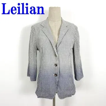 레리안 테일러드 자켓 화이트 블루 린넨 11 C3343