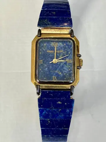 천연 라피스라줄리 손목시계 배터리 교환 완료 플렉스 벨트