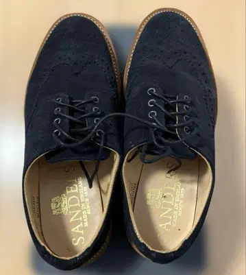 [ 새상품급 ] SANDERS 샌더스 네이비 스웨이드 윙 칩