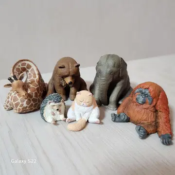 동물 가챠가챠 피규어 6개 묶음 판매