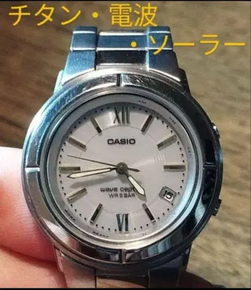 BL36 카시오 웨이브셉터 티타늄 전파 솔라 시계 날짜 포함