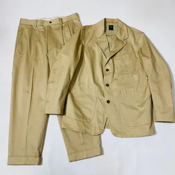 새상품급 SCYE BASICS 산호아킨 코튼 치노 셋업