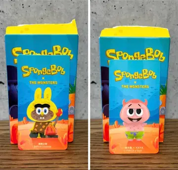 스펀지밥 THE MONSTERS POPMART 피규어 2체 세트
