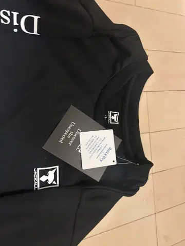 쟈칼 블랙 롱 슬리브 T셔츠