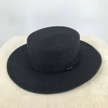 Schott 햇 59 블랙 라피아 캉캉 모자 19