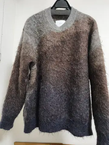 ssstein 그라데이션 모헤어 크루넥 스웨터 S