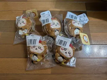 치이카와 (먼작귀) 너구리다몽 복권 C상 랏코 5개 세트 봉제 인형