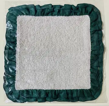 볼고데레토바리에 프릴 미니 타월 그린 타월 손수건 새상품