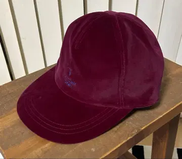 TRUSSARDI SPORT 벨로아 캡 버건디 90s 레어 새상품급