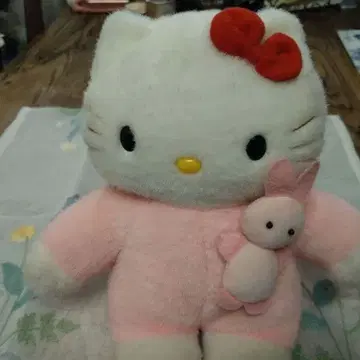 레어 헬로키티 토끼 인형옷 레트로 산리오