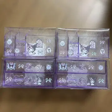 새상품 산리오 쿠로미 오거나이저 서랍 체스트 2세트