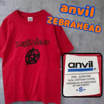 anvil ZEBRAHEAD 레어 티셔츠 S 사이즈 레드