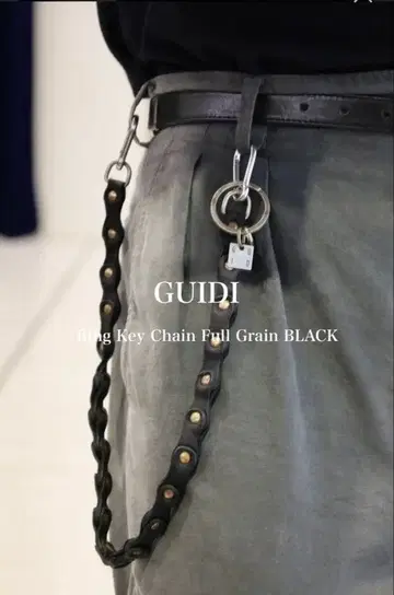 GUIDI(구이디) KEYCHAIN BLACK