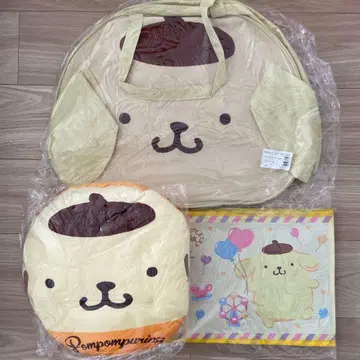 [미개봉] 레어! 폼폼푸딩 백 쿠션 수납 박스