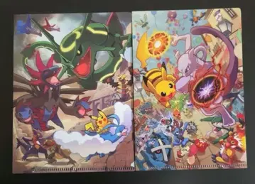 미니 클리어 파일 2장 세트 배틀 카니발 뮤츠 레쿠쟈