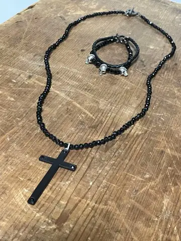 [ y2k ] 블랙 심플 로자리오