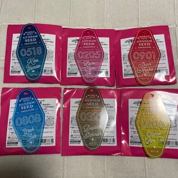 건담 SEED 모텔풍 아크릴 키링 6종