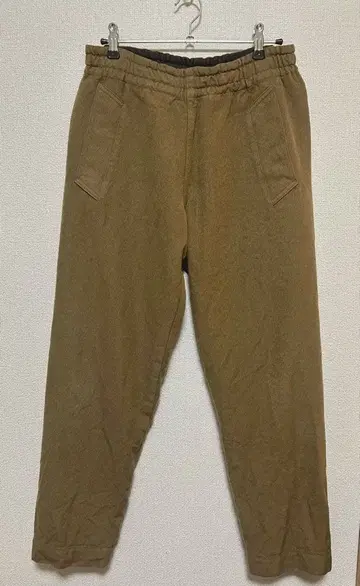 MHL 마가렛호웰 울 코튼 이지 팬츠 브라운 사이즈 0