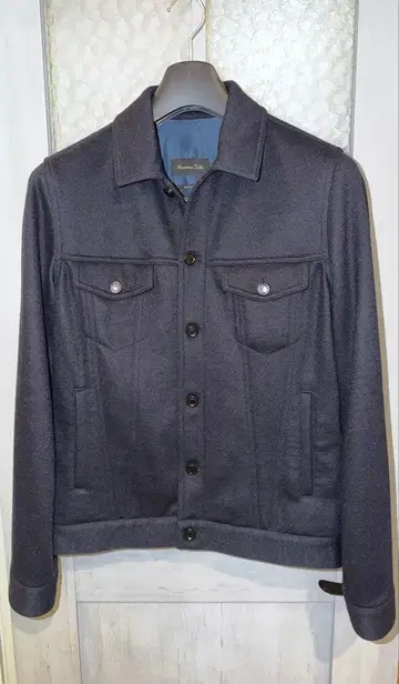 Massimo Dutti 다크 그레이 울 자켓