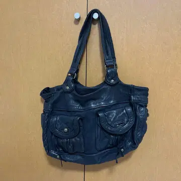 y2k 00s archives leather tote bag black